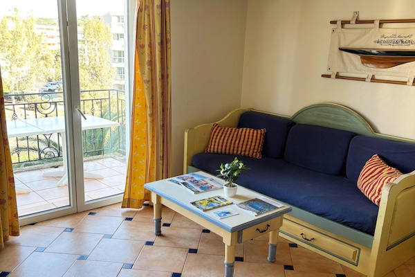 Mediterraan appartement voor 6 op 150m van strand Sainte-Maxime - thumbnail 4