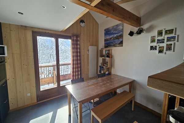 Knus appartement voor 8 personen in Saint-Sorlin-d'Arves, op 250m van de skilift - thumbnail 2