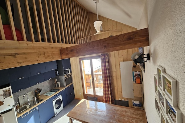 Knus appartement voor 8 personen in Saint-Sorlin-d'Arves, op 250m van de skilift - thumbnail 1