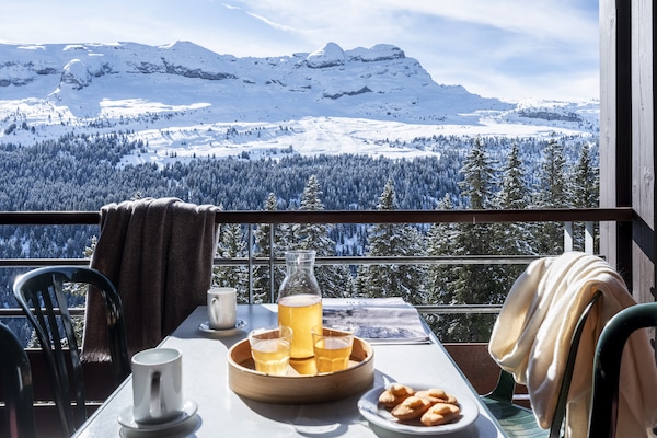 Appartement 6 personen met balkon en uitzicht op de bergen in Flaine - thumbnail 6
