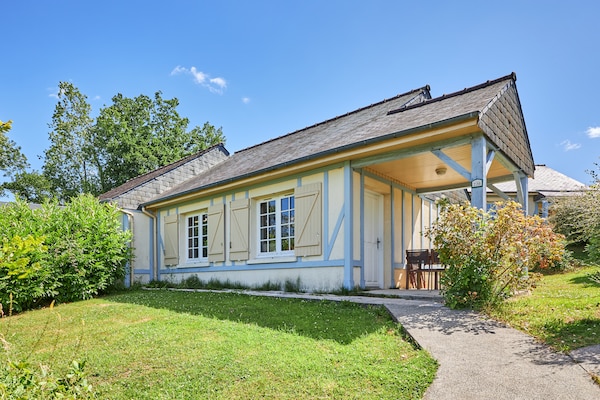 Vrijstaande gelijkvloerse bungalow voor 6 personen met zwembad bij Branville - thumbnail 3