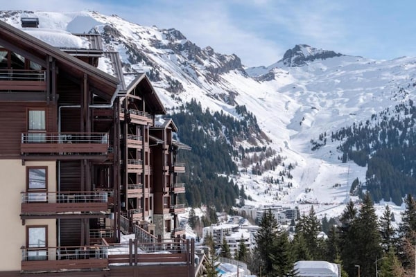 Ruim 6-persoons appartement met balkon en uitzicht op de bergen in Flaine - thumbnail 4