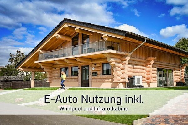 Chalet met privé wellness, sauna & gratis e-auto in Allenbach - thumbnail 1
