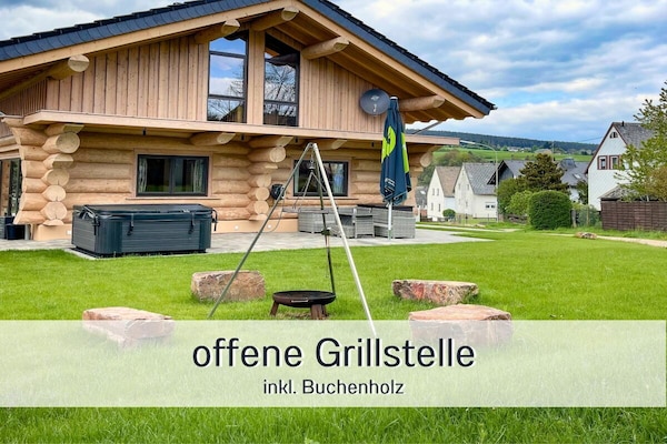 Chalet met privé wellness, sauna & gratis e-auto in Allenbach - thumbnail 4
