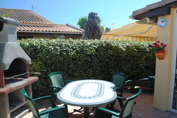 Zonnig vakantiehuis met zwembad op 400m van het strand in Portiragnes-Plage - thumbnail 4