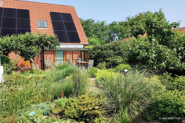 Knus appartement met terras aan de vijver in Winnemark, vlakbij Oostzee - thumbnail 2