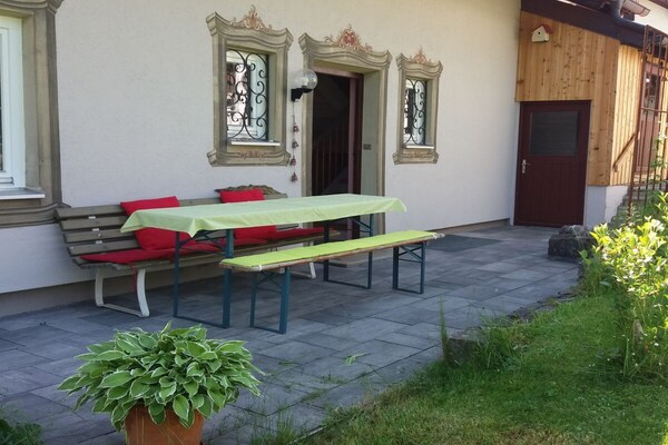 Ruim vakantiehuis in Wertach met bergzicht, yoga & tuin voor 9 personen - thumbnail 5