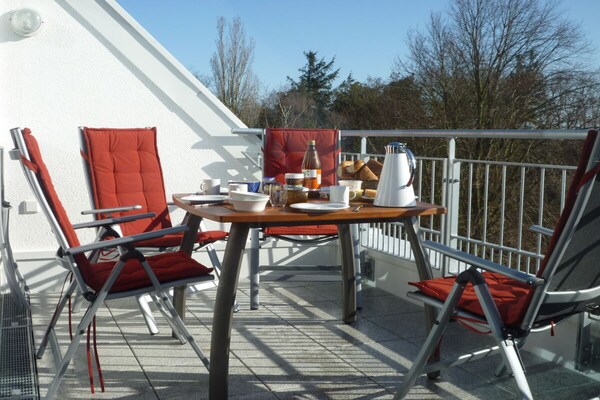 Stijlvol duplex appartement met panoramisch dakterras en zeezicht in Cuxhaven - thumbnail 4