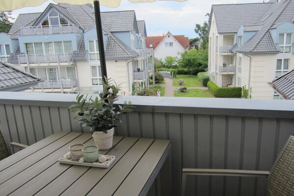 Zonnig 4-sterren appartement met balkon op zuiden, vlakbij strand Boltenhagen - thumbnail 2