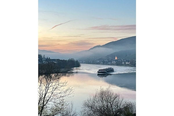 Rustig vakantiehuis direct aan de Moezel in Zell met balkon en rivierzicht - thumbnail 3