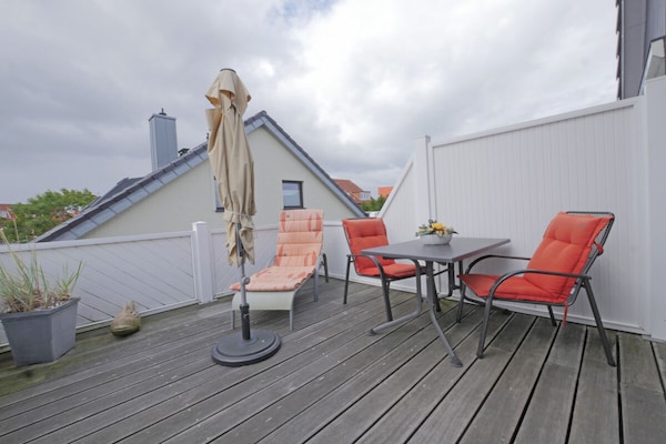 Knus appartement met zonnig balkon op Norderney, 600m van centrum - thumbnail 2