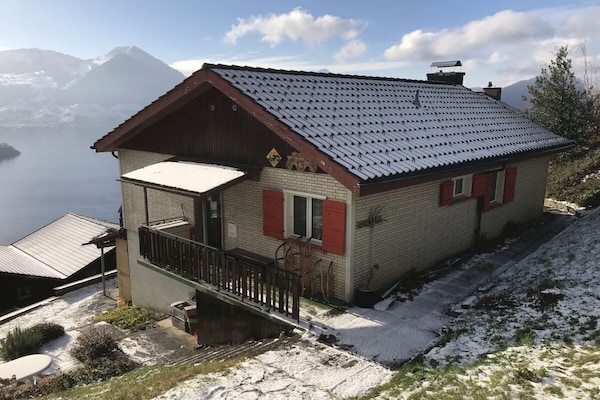 Vakantiehuis Vitznau aan de Rigi-spoorlijn met panoramisch uitzicht over het Vierwoudstedenmeer - thumbnail 3