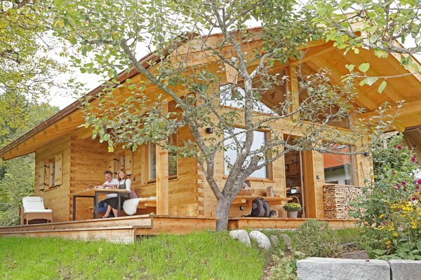 Ecologisch chalet aan bosrand met beek en visvijver in Bernau am Chiemsee - thumbnail 4