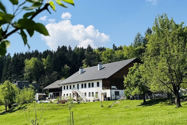 Modern appartement op boerderij met uitzicht op Attersee en Höllengebirge - thumbnail 5