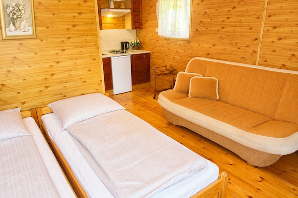 Compact vakantiehuis voor 4 bij het Turkusowe-meer in Wapnica - thumbnail 4