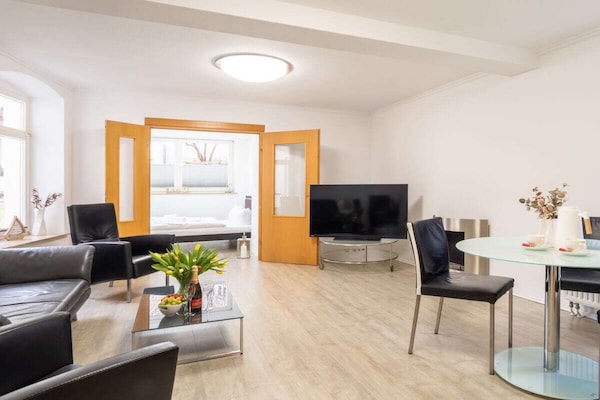 Appartement Charlot: Stijlvol aan de Oostzee, 150m van het strand - thumbnail 5