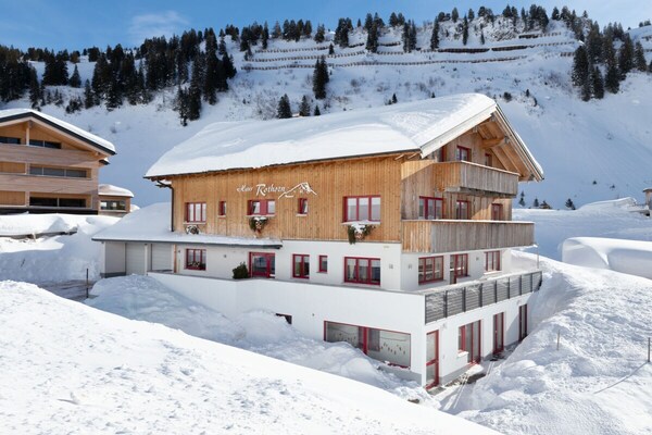 Panorama-appartement in Schröcken met balkon, vlakbij skilift en wandelroutes - thumbnail 5