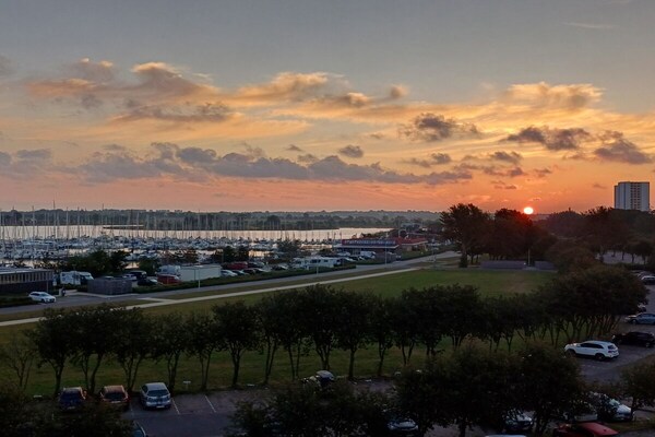 Zonovergoten appartement op Fehmarn met weids uitzicht over de Oostzee - thumbnail 6