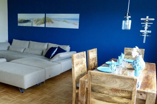Dünenloft: Rivierappartement met eigen tuin aan de Geeste in Bremerhaven - thumbnail 3
