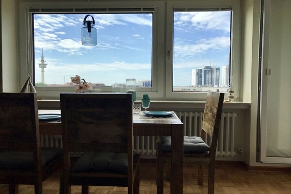 Dünenloft: Rivierappartement met eigen tuin aan de Geeste in Bremerhaven - thumbnail 6