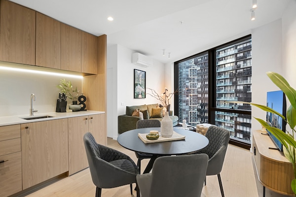 Melbourne Skyline Appartement – 24e verdieping Southbank met 2 Slaapkamers - thumbnail 4