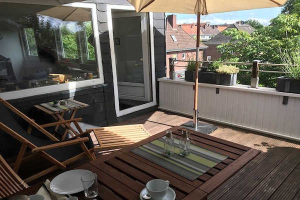 Luxe penthouse Captain's Loft in Wilhelmshaven voor 2 personen - thumbnail 2