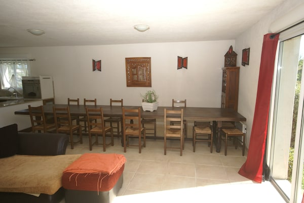 Op 300 m van zee: Ruime villa La Coloniale in Moriani-Plage - thumbnail 4