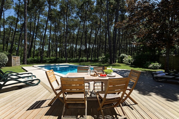 Villa met privézwembad op golfresort Moliets, 1,2 km van strand - thumbnail 6
