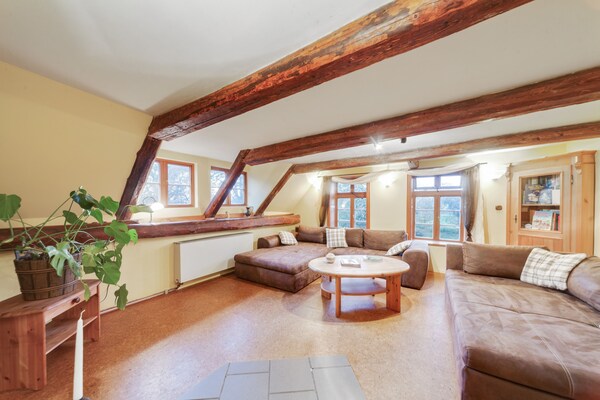 Ruim appartement op bioboerderij bij bos en golfbaan in Langlingen - thumbnail 6