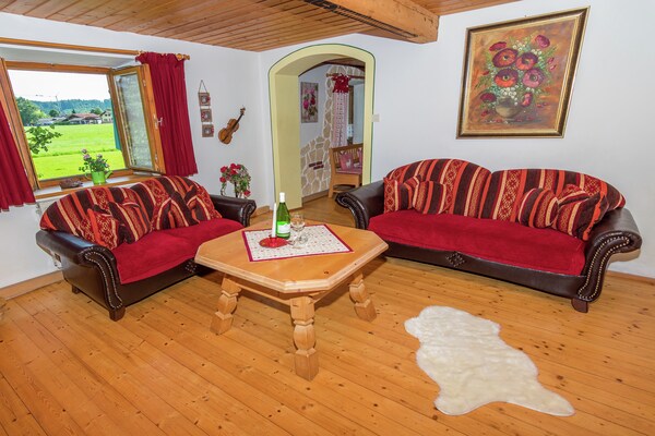 Heidi: Landelijk appartement in Übersee met tuin, dichtbij Chiemsee - thumbnail 3