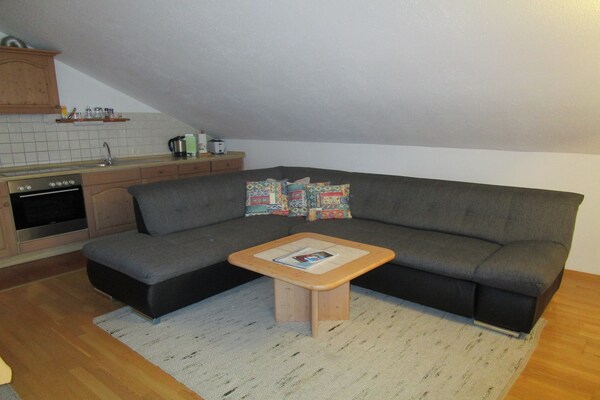 Rustiek appartement in het bos bij Ingenried, vlakbij meer en skilift - thumbnail 3