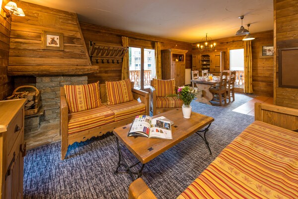 Luxe chaletappartement voor 8 personen aan de piste in Les Arcs 2000 - thumbnail 2