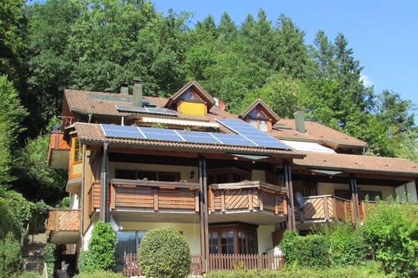 Knus appartement met panoramisch uitzicht in het Zwarte Woud - thumbnail 6