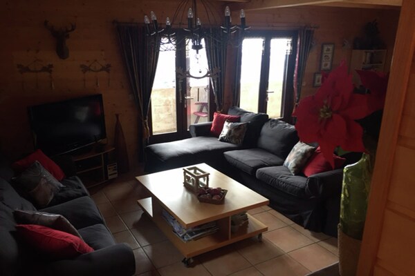 Vrijstaand chalet voor 10 personen met sauna op 300m van de skilift in Les Gets - thumbnail 6