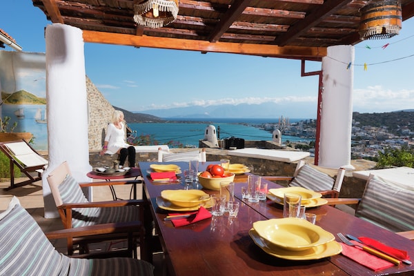 Authentiek stenen appartement met uitzicht op zee in Elounda, Kreta - thumbnail 5