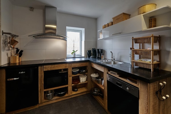 Licht appartement in Mesch met tuin, nabij Maastricht en golfbaan - thumbnail 3