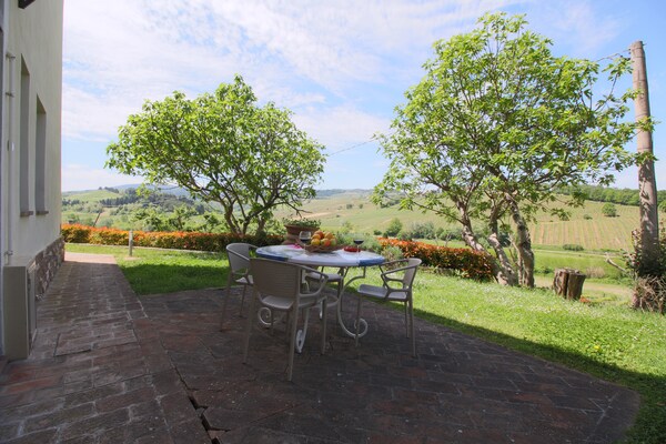 Authentiek Toscaans appartement op biologische wijnboerderij bij San Gimignano - thumbnail 6