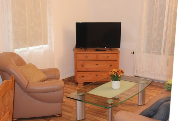 Ruim appartement in Struppen-Weißig, vlakbij bos en Elbe - thumbnail 4