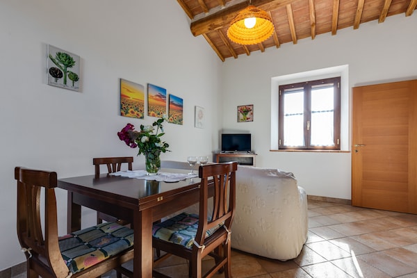 Romantisch boerderij-appartement in de Toscaanse heuvels bij Buonconvento - thumbnail 4