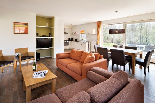Wellnessvilla voor 8 personen in Drents natuurgebied bij Ruinen - thumbnail 4