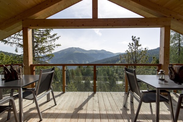 Chalet met sauna en bubbelbad op 1800m in Turracherhöhe voor 12 personen - thumbnail 2