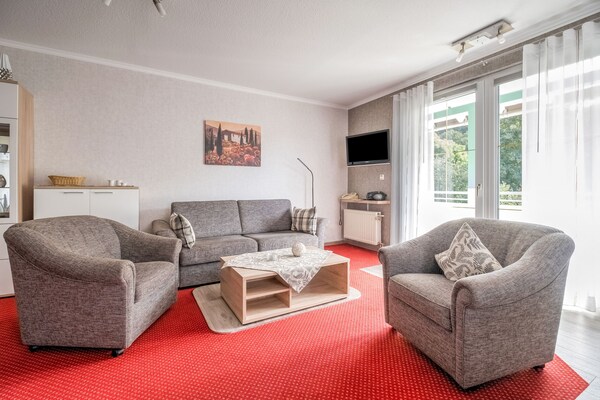 Modern appartement aan de bosrand bij Willingen met tuin en balkon - thumbnail 5