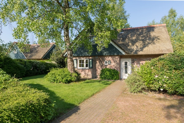 Vrijstaand vakantiehuis met zwembad in Paasloo, Nationaal Park Weerribben - thumbnail 1