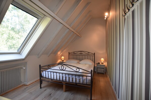 Stijlvol vrijstaand vakantiehuis bij Saint-Omer met sauna, bubbelbad en vijver - thumbnail 5