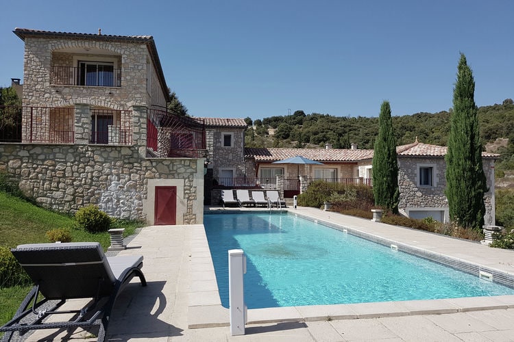 Vakantiehuizen Frankrijk | Languedoc-roussillon | Villa te huur in Saint-Ambroix met zwembad  met wifi 12 personen