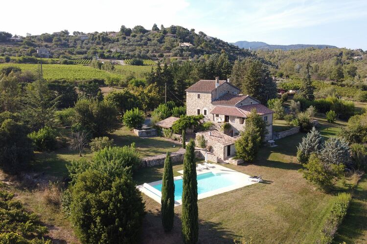 Vakantiehuizen Frankrijk | Ardeche | Villa te huur in Largentiere met zwembad  met wifi 8 personen