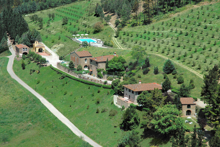 Vrijstaand, knus vakantiehuis op wijngaard met zwembad en uitzicht over Toscane