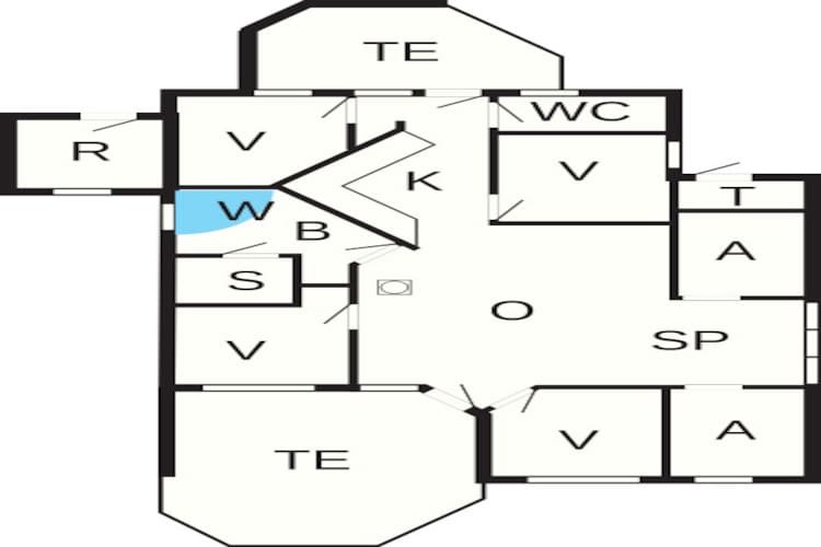V135 SW - Plattegrond