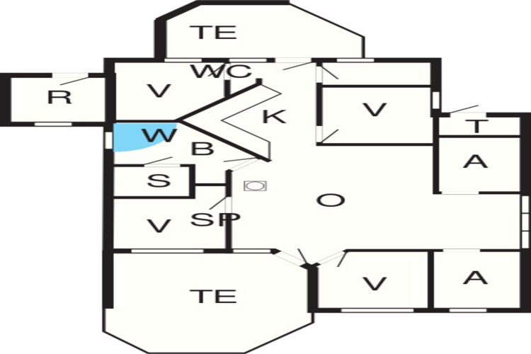 V135 SW - Plattegrond