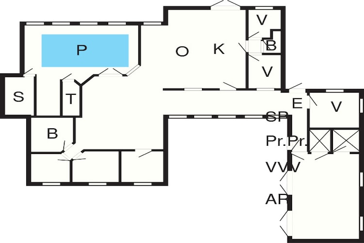 Maison de vacances pour 16 a Humble-Plan d'étage